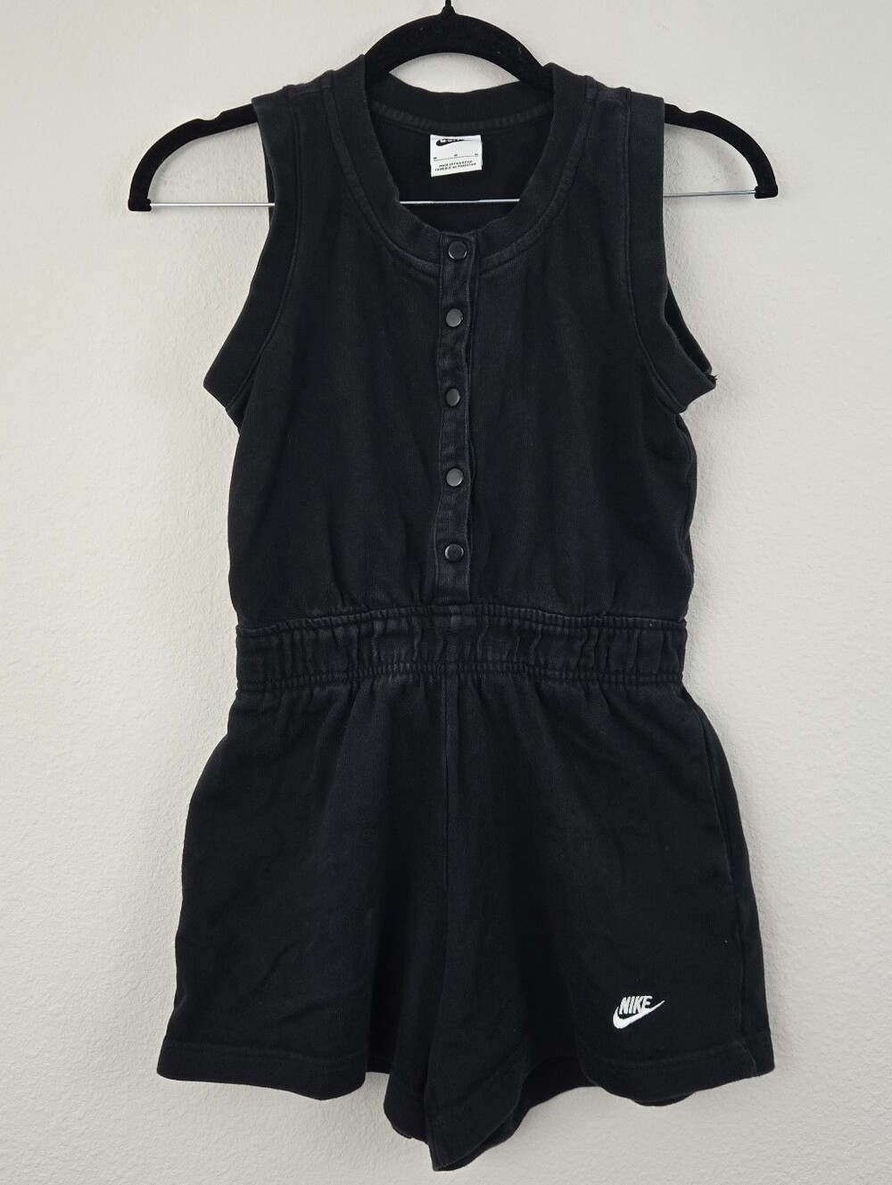 Black Nike Button Down Romper